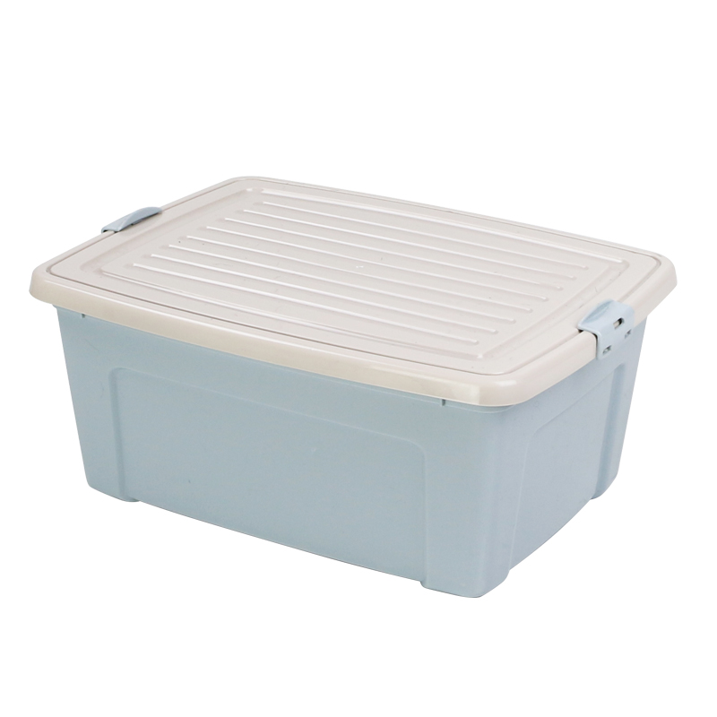 收纳小型塑料有盖衣服放书整理箱子家用中小收纳箱