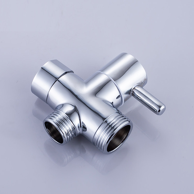 花洒三通转换阀芯三档淋浴6分4分开关全铜花洒配件