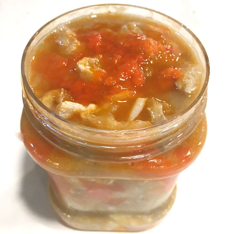 顺丰包邮限蟹王红膏蟹糊700g野生梭子螃蟹酱蟹蟹类制品