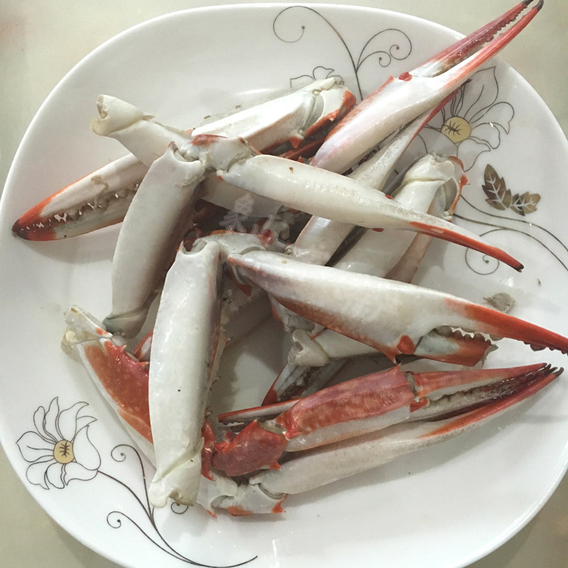 石浦特产新鲜特大蟹钳蟹脚醉蟹钳肉野生红膏蟹类制品