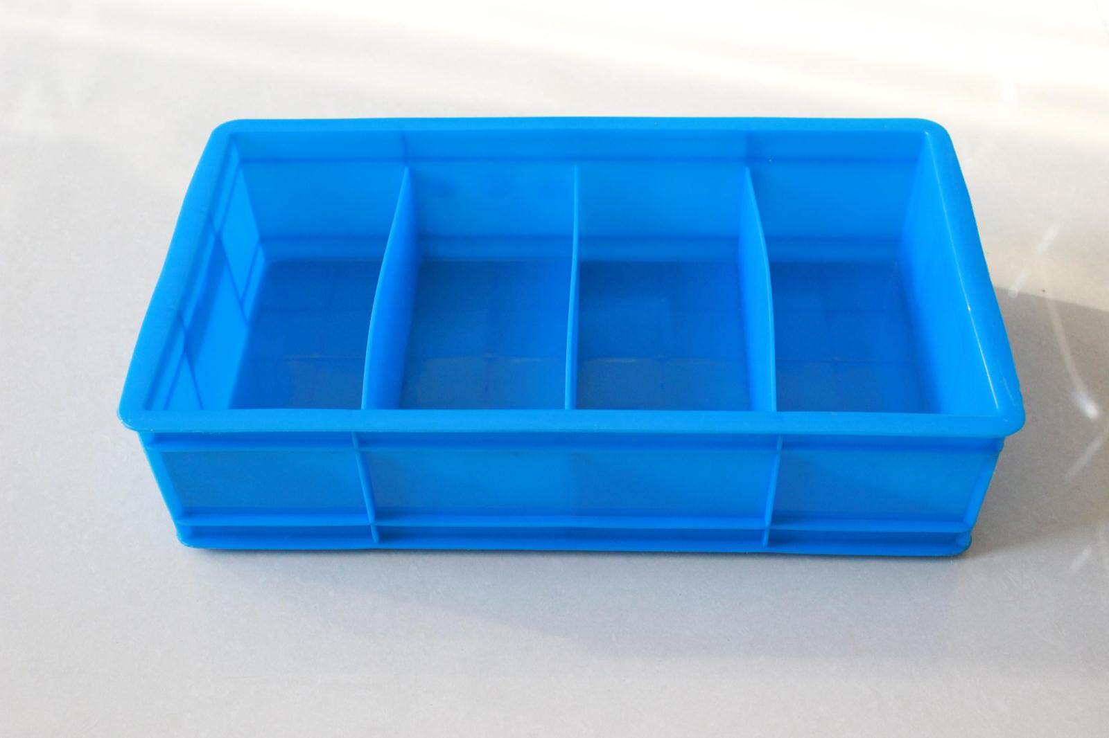 力库塑业八格箱多格箱分类盒储物收纳盒四格箱物料周转箱塑料盒子