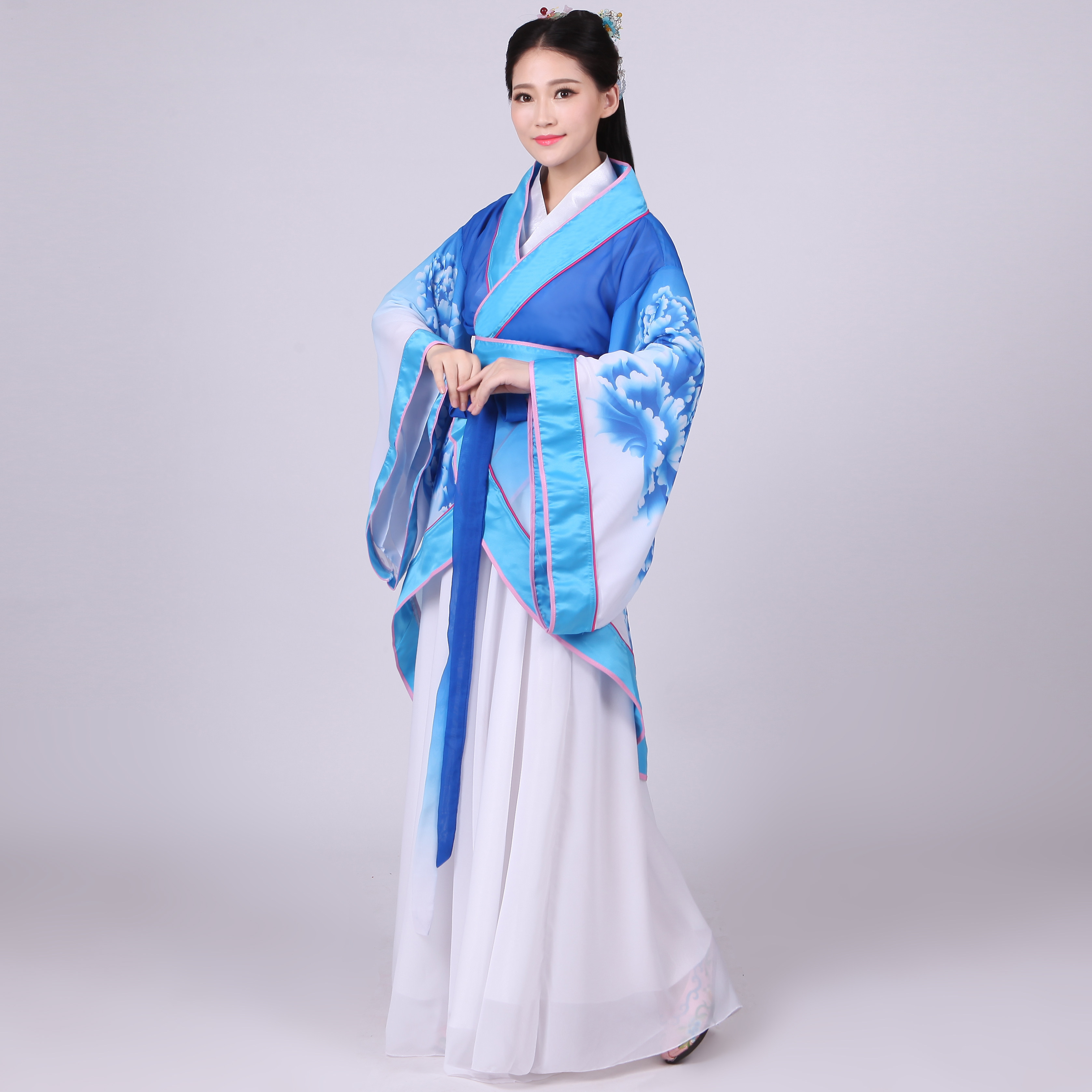 古装服装中国国风广袖流仙清新淡雅仙女女裙民族服装