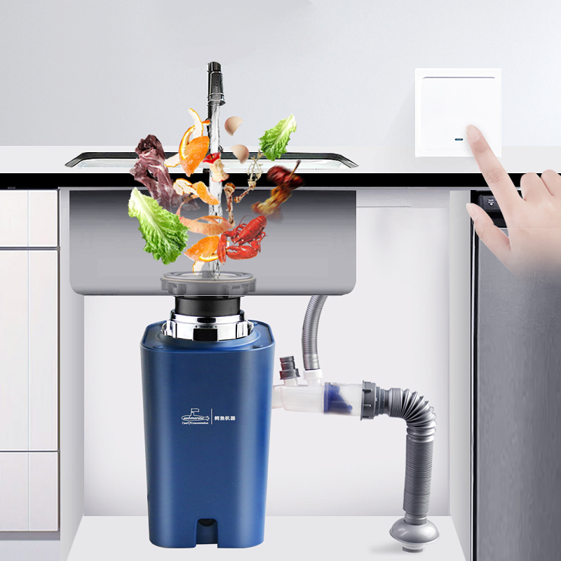 潜水艇厨房垃圾垃圾处理处理器家用食物厨余粉碎机全自动食物垃圾处理