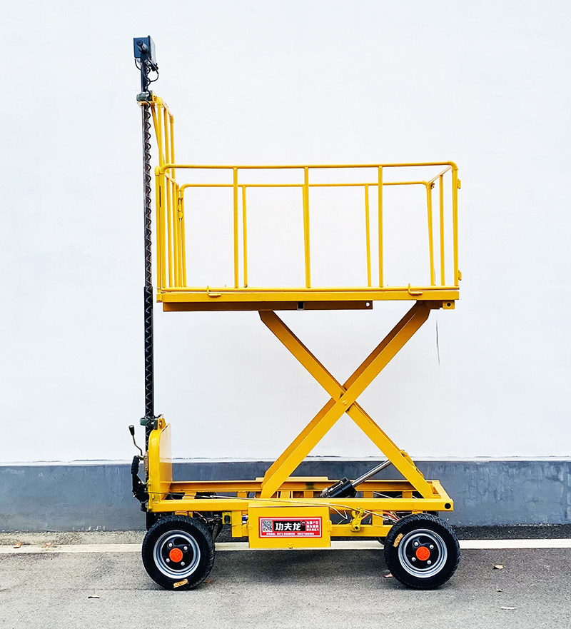 电动车四轮举升搬运平板升降车把果园采菇蔬菜电动四轮车