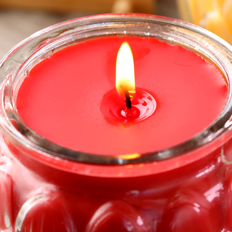 酥油24小时平口莲花油灯供佛家用佛灯蜡烛长明灯蜡烛