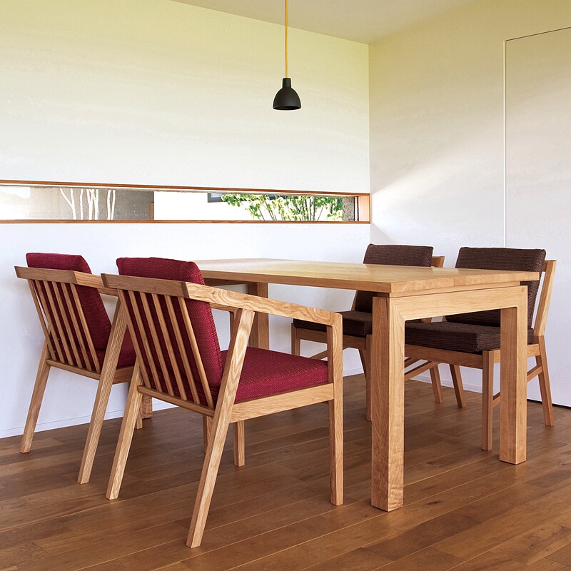 ndstyle野田家具日式胡桃橡木实木餐桌出口款餐实木餐桌