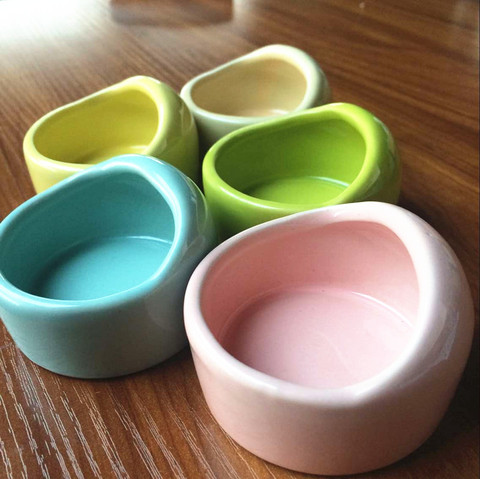 仓鼠金丝熊食盆 松鼠陶瓷食物碗小碗 饲料盒 仓鼠用品 包邮多省