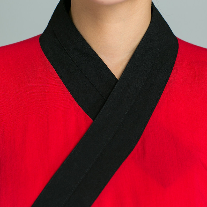 武农武当秋季太极服女 道服道袍汉服亚麻斜领古装服武术太极套装