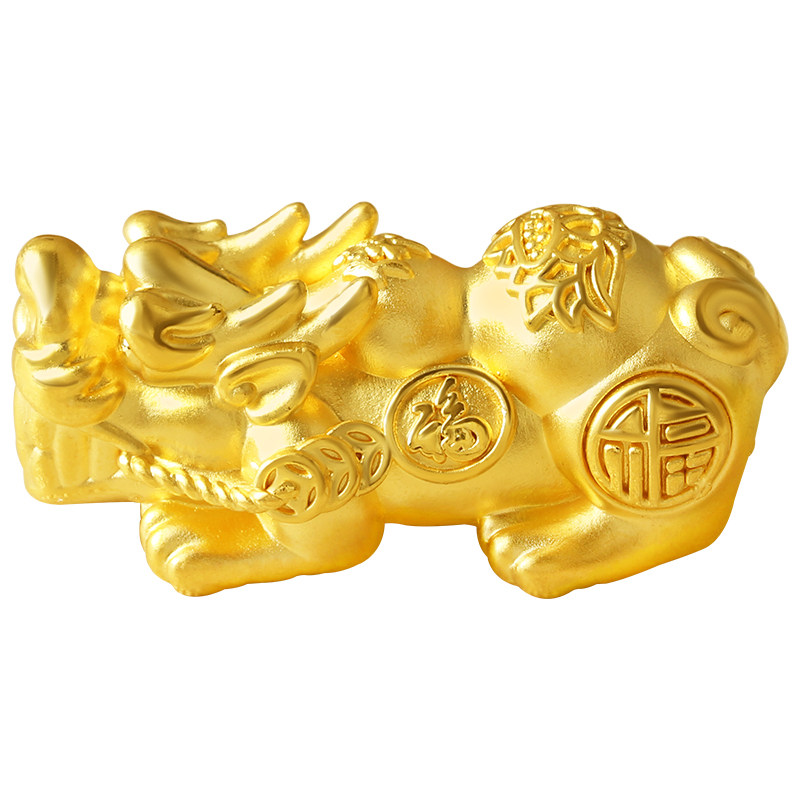 黄金金葫芦招财纳福貔貅转运3d足金999男女款手饰