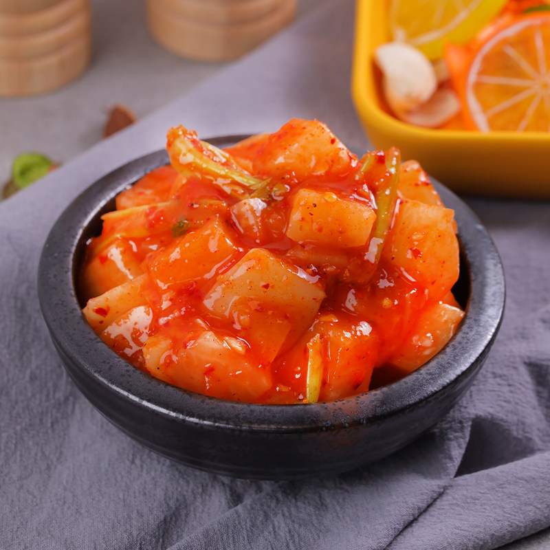 2袋装韩帝园韩国泡菜韩式正宗腌制甜辣萝卜块素腌制