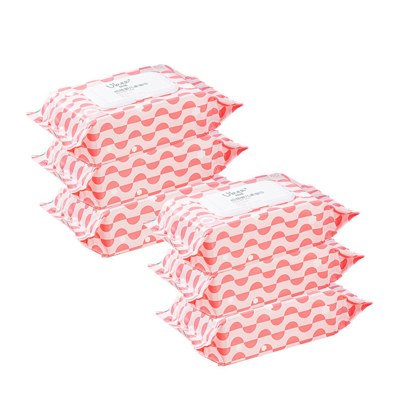 幼蓓婴儿翻盖柔湿巾80抽6包