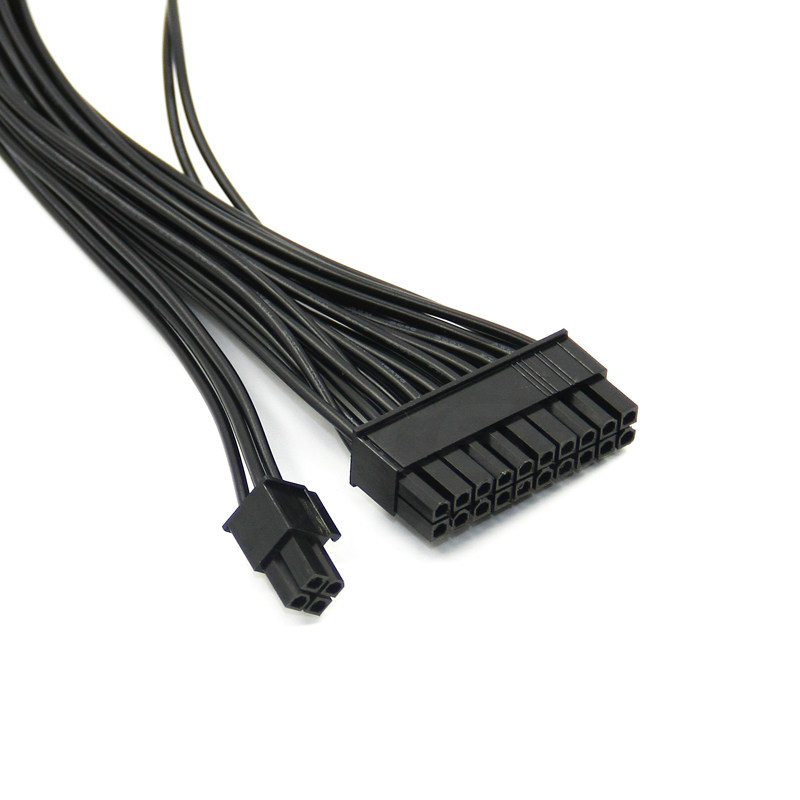 电源启动动线atx主板24pin双电同步纯铜线材电源线