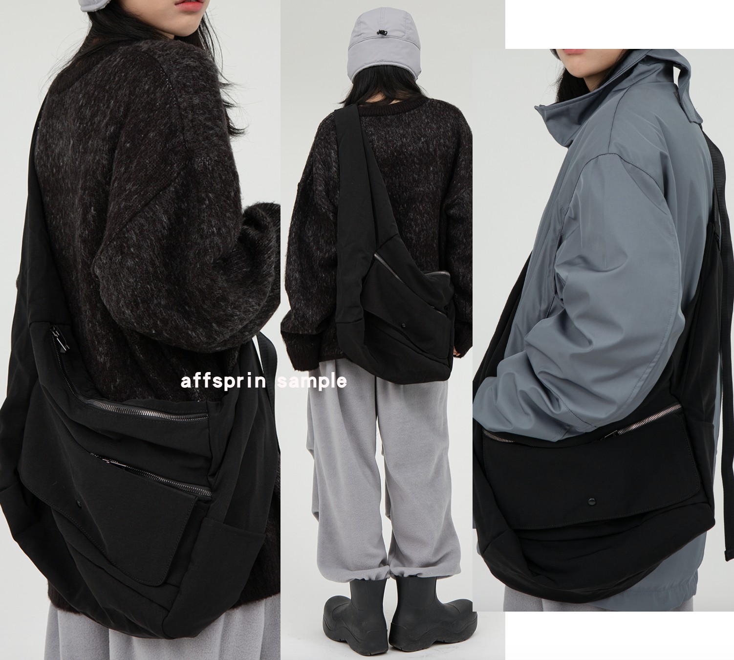 秒发 马嘉祺同款韩国官网代购raucohouse休闲单肩斜挎包wearable