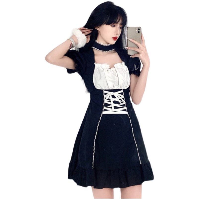 大码180cm伪娘衣服男用初学者反串女装大佬cos连衣裙