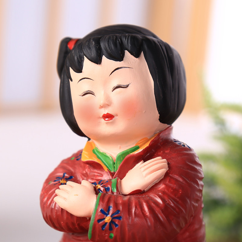 摆件cctv公益广告中国梦娃福娃卧室书桌家居摆件