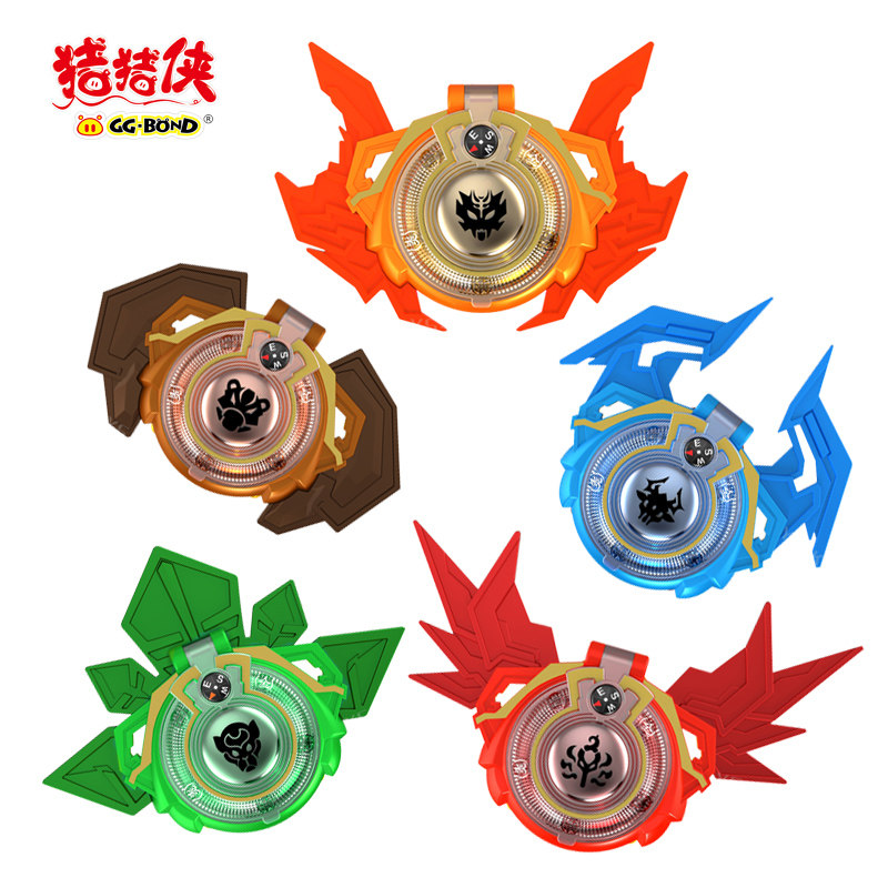 玩具正版猪猪侠五灵守卫者手表变身召唤变形铁拳电子玩具