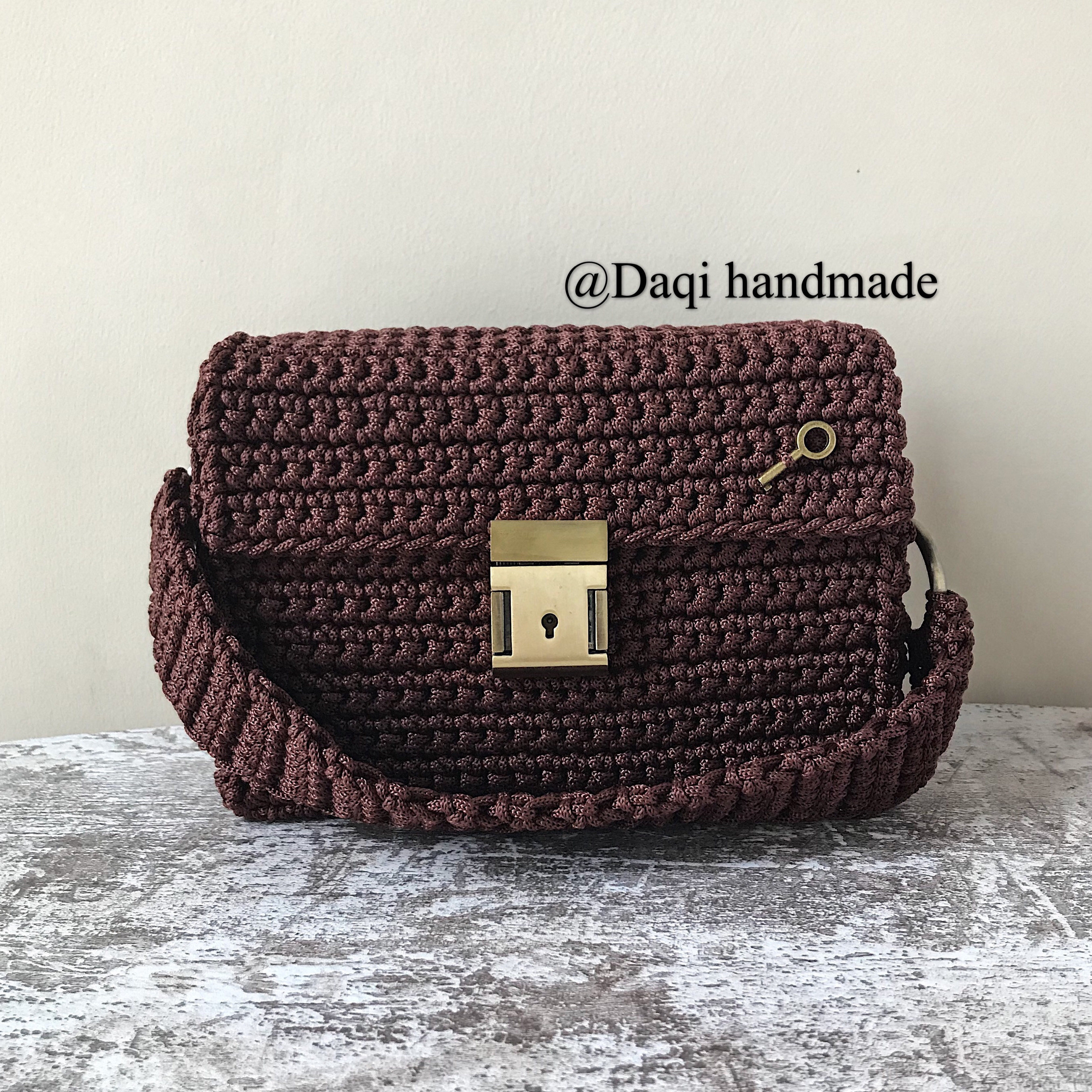 泫雅毛线diy手提包手工钩针空心同款包钩针材料女士包袋