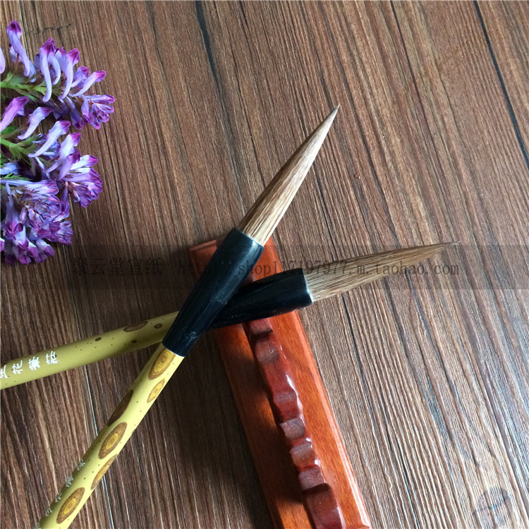 安徽生花笔宣笔毛笔虎狼画笔直径11cm锋长53cm毛笔