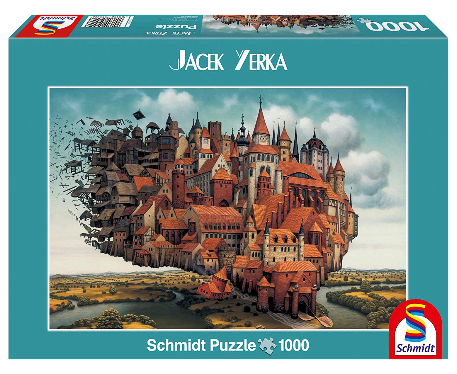 【绝版现货】空中城堡进口拼图1000片schmidt飞天城市