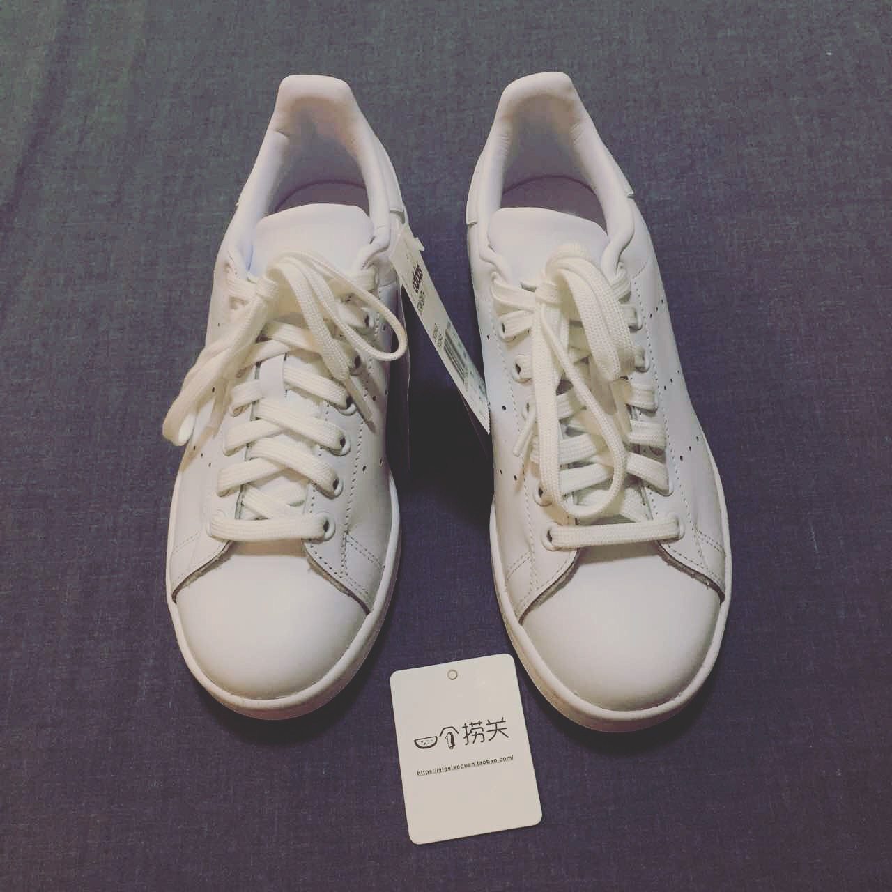 现货三叶草adidasstansmith纯白小白鞋史密斯白尾s75104运动休闲鞋