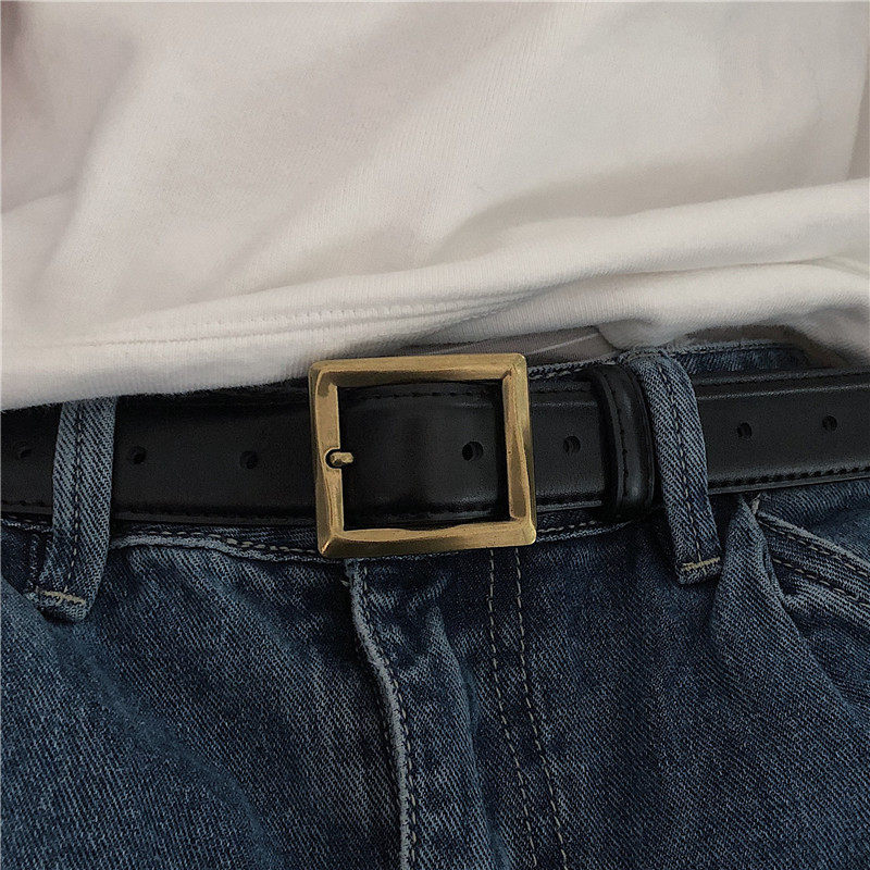 皮带牛仔牛仔裤裤腰带百搭简约装饰年轻人ins风韩版腰带