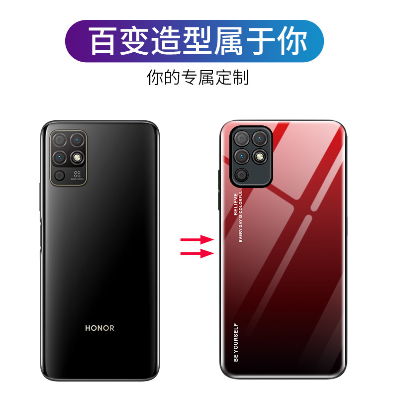 华为荣耀防摔个性女款潮男al00nzains紫色青紫手机保护套