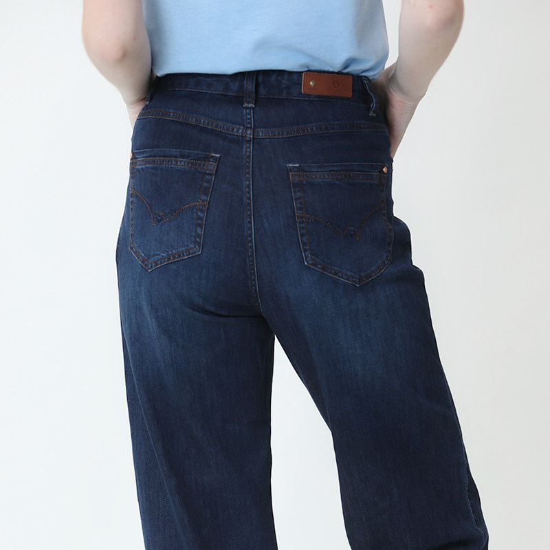 boton波顿牛仔裤女裤2020新款直筒宽松松显休闲牛仔裤