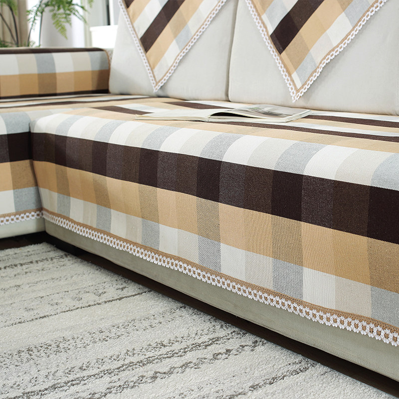 沙发老粗粗布垫布布艺时尚发套坐垫巾罩防滑沙发垫