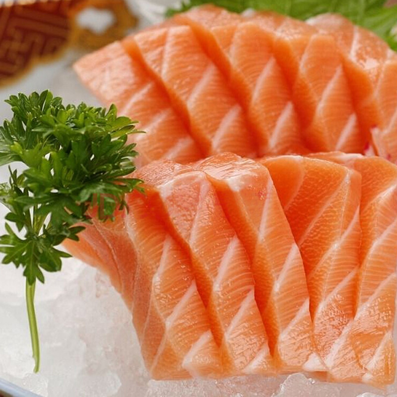 三文鱼500g 渝渝海鲜 新鲜挪威三纹鱼冰鲜中段刺身拼盘即食生鱼片