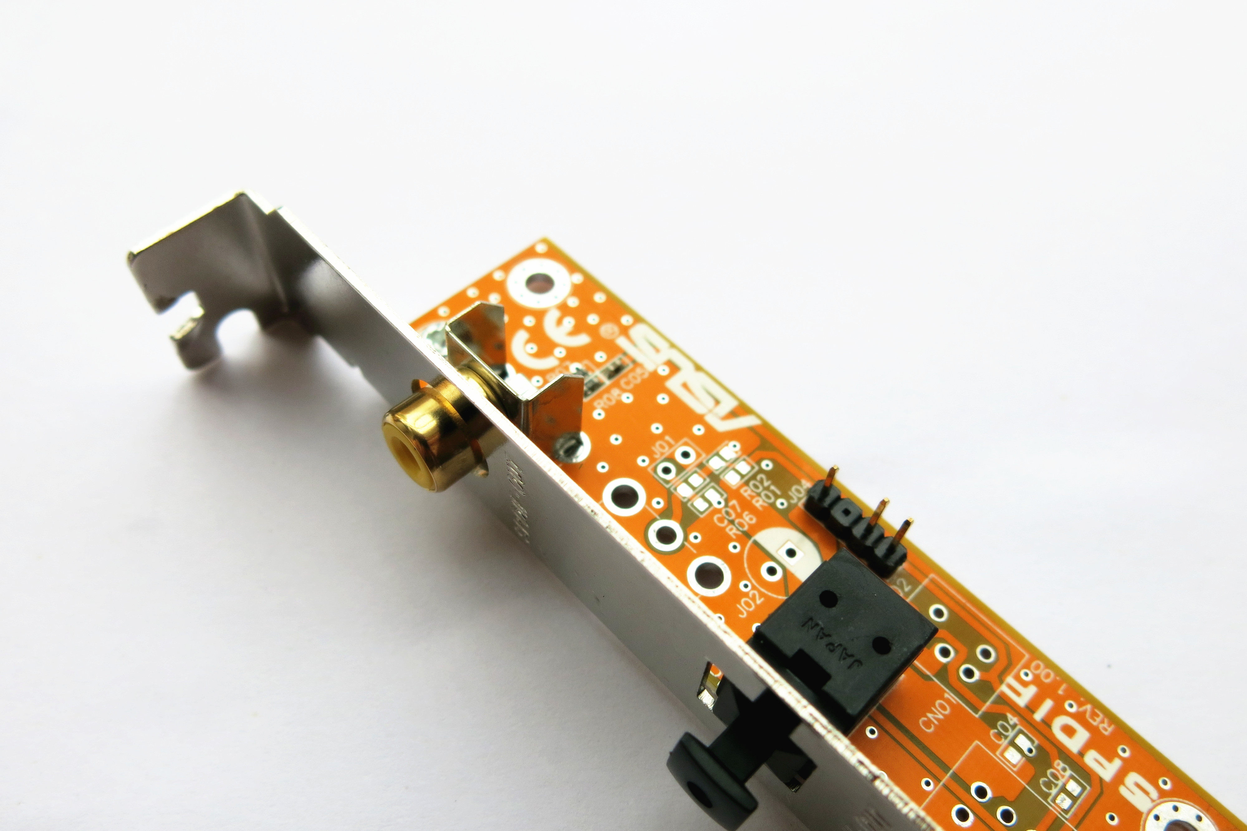 光纤华硕主板spdif同轴镀金金子数字声卡挡板视频线