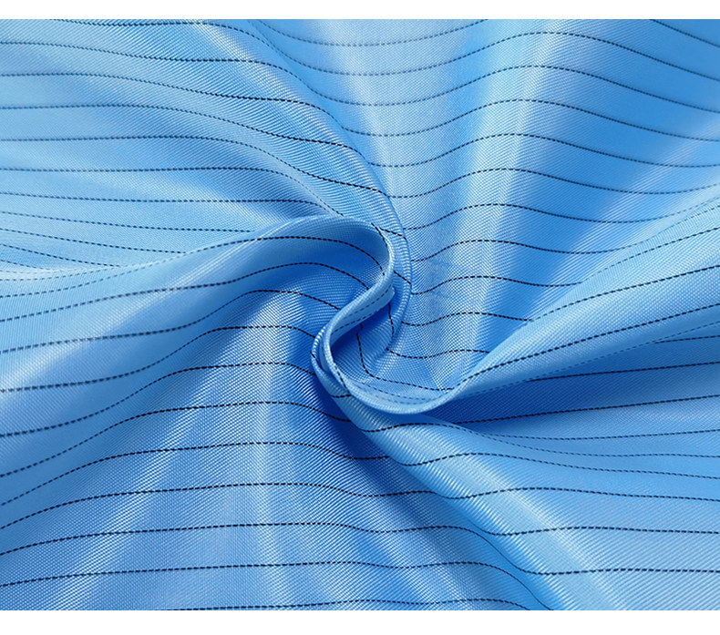 qcfh厂家直销防静电布料无尘工作服面料导电涤纶布面料