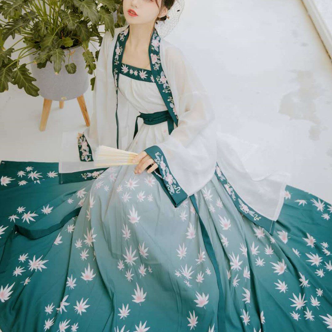 襦裙长乐未央新款枫铃宋制汉服女日常夏齐腰古风超仙民族服装