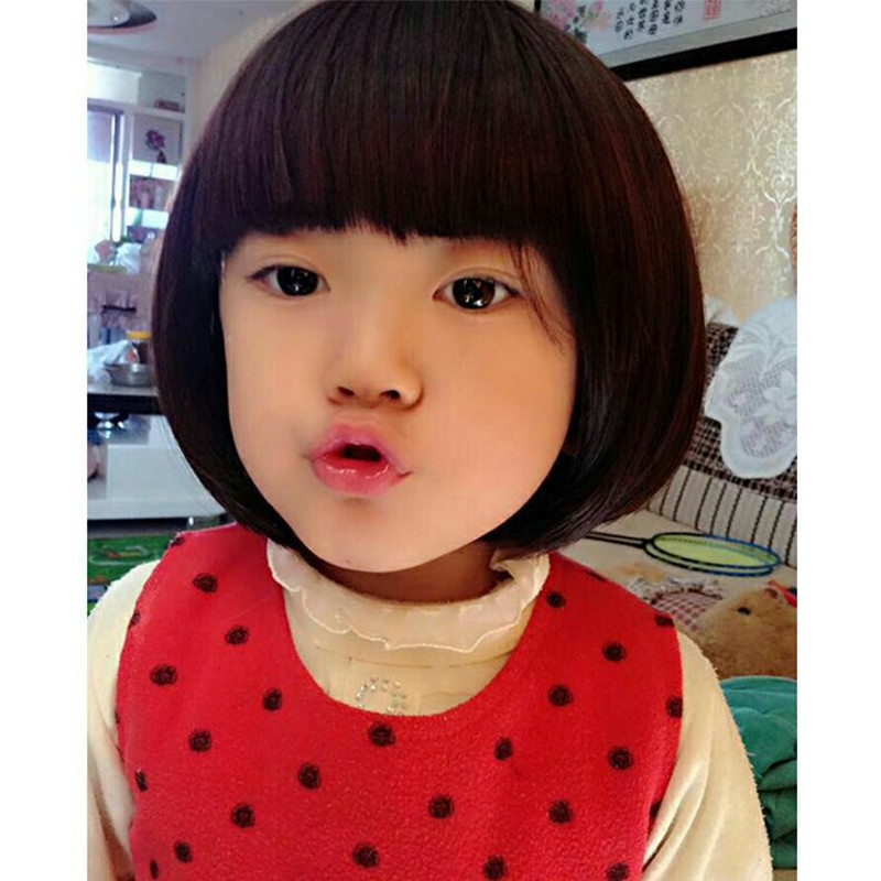 假发韩版儿童宝宝短发女童婴儿小孩公主发套日常整顶假发