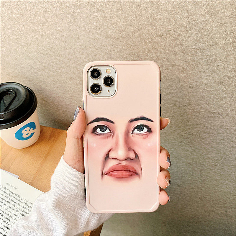 恶搞自拍挡脸表情11pro/max苹果x/xs/xr手机壳iphone8plus/7p软套