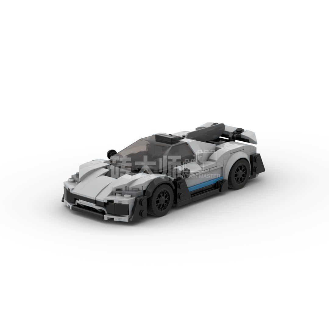 适用乐高moc积木梅赛德斯奔驰amgonespeed系列塑料积木