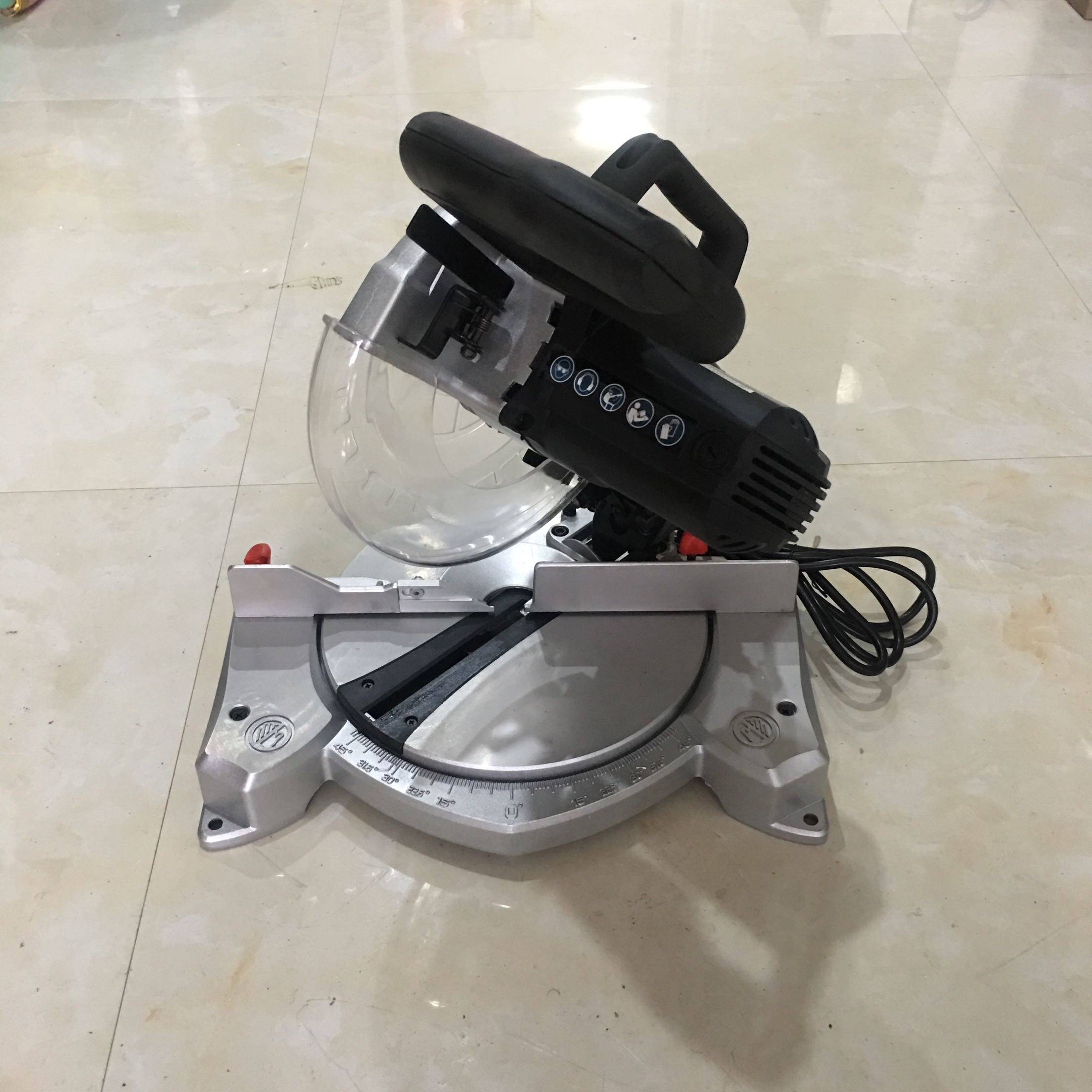 8寸锯铝机切割机电锯多功能木工斜切介铝机齿轮传动界铝机