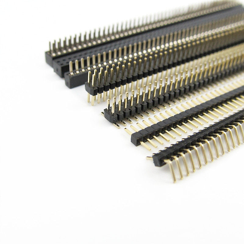 50p双排10mm单排直插弯脚贴片弯针连接器