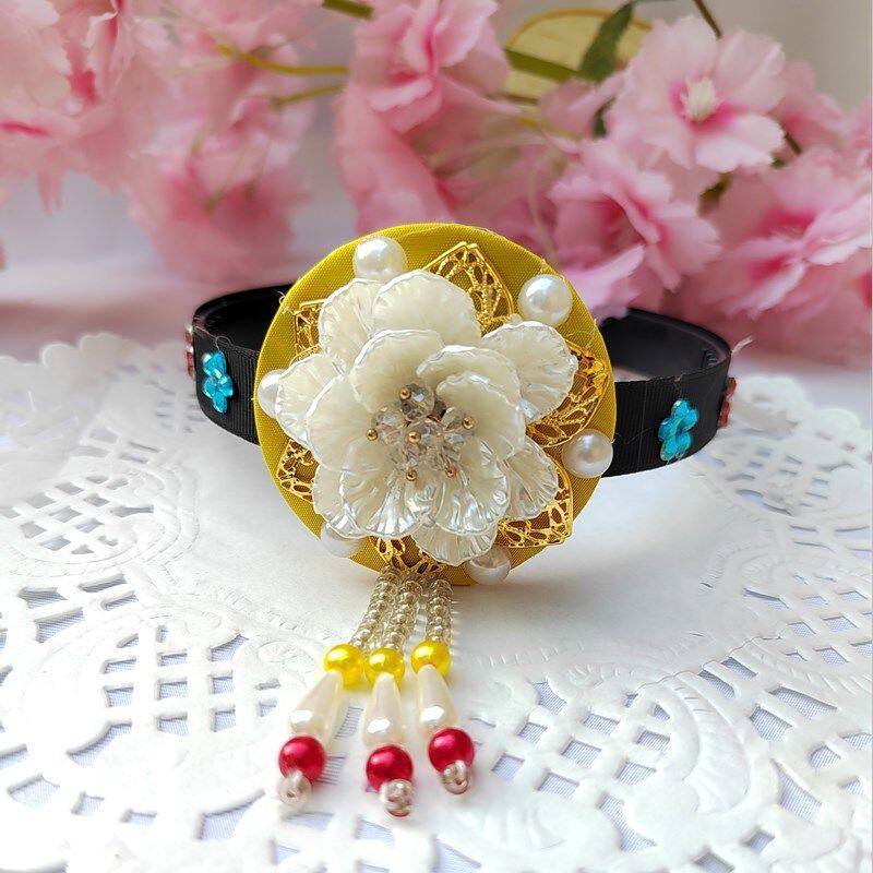 儿童朝鲜族头饰少数民族发饰韩国宫廷配饰女童礼服发饰