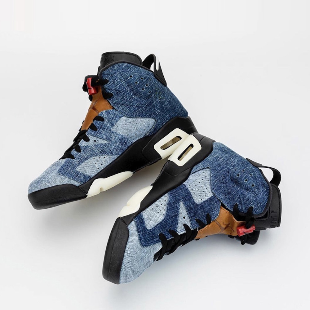 洛城airjordanwasheddenimaj6水洗牛仔丹宁ct5350401篮球鞋