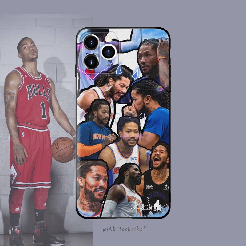 罗斯篮球球手机壳全包透明软壳黑色磨砂适用手机保护套