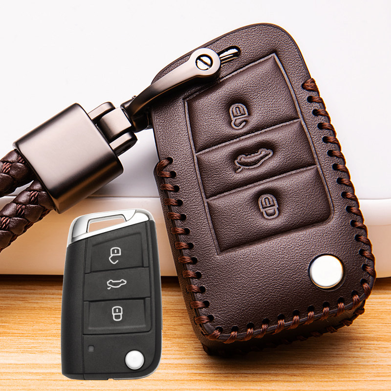 途昂2019款大众钥匙包真皮专用上汽大众380t钥匙套扣车用钥匙包