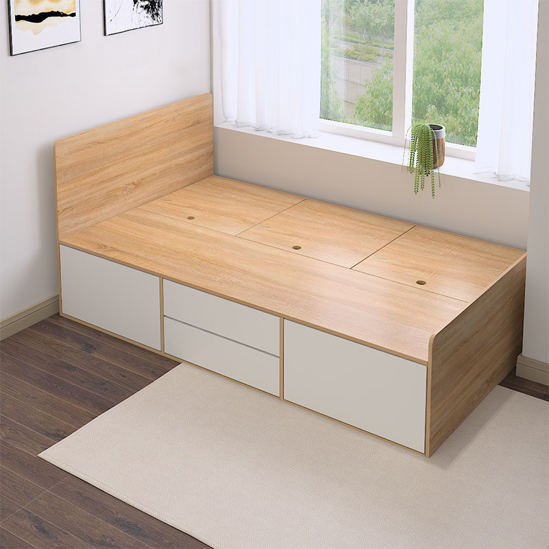 定制单人床卧室榻榻米收纳多功能储物12米简约现代板式床