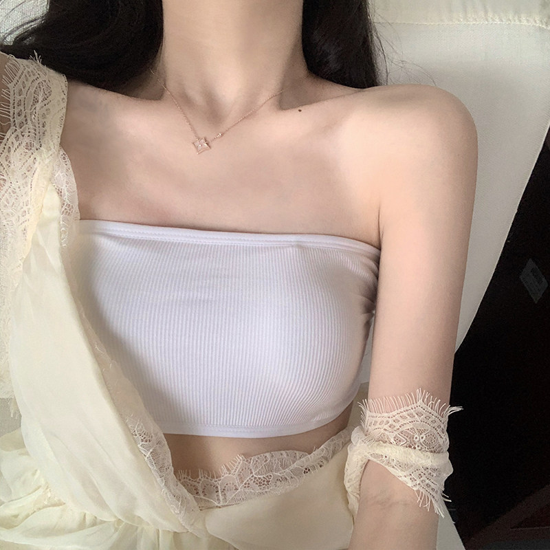 okma肩带裹胸抹胸百搭美背网红爆款性感内衣打底抹胸