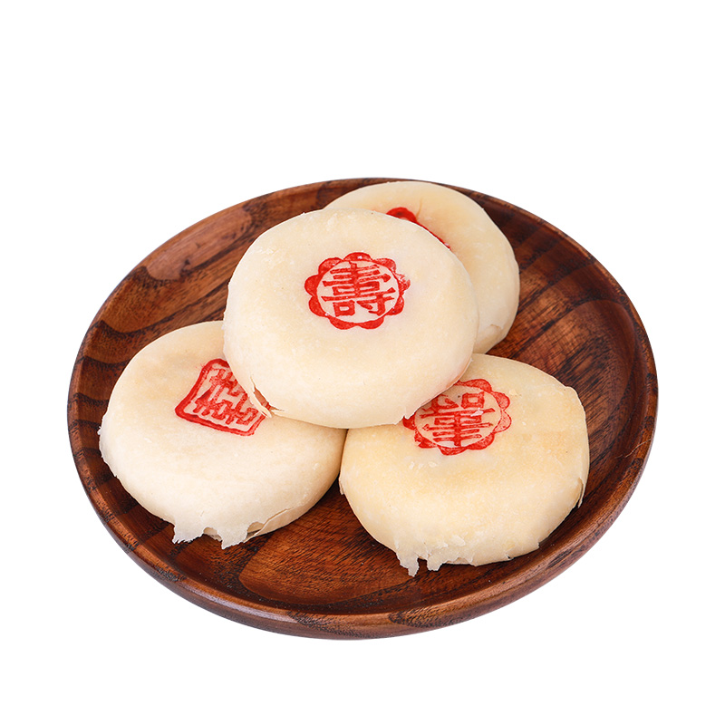 微甜手工结婚喜饼生日寿饼红豆喜寿礼饼节庆传统糕点
