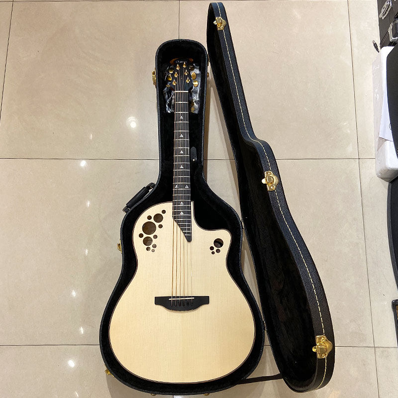 奥威逊ovation全球限量25只californiansr1民谣全单板电箱吉他