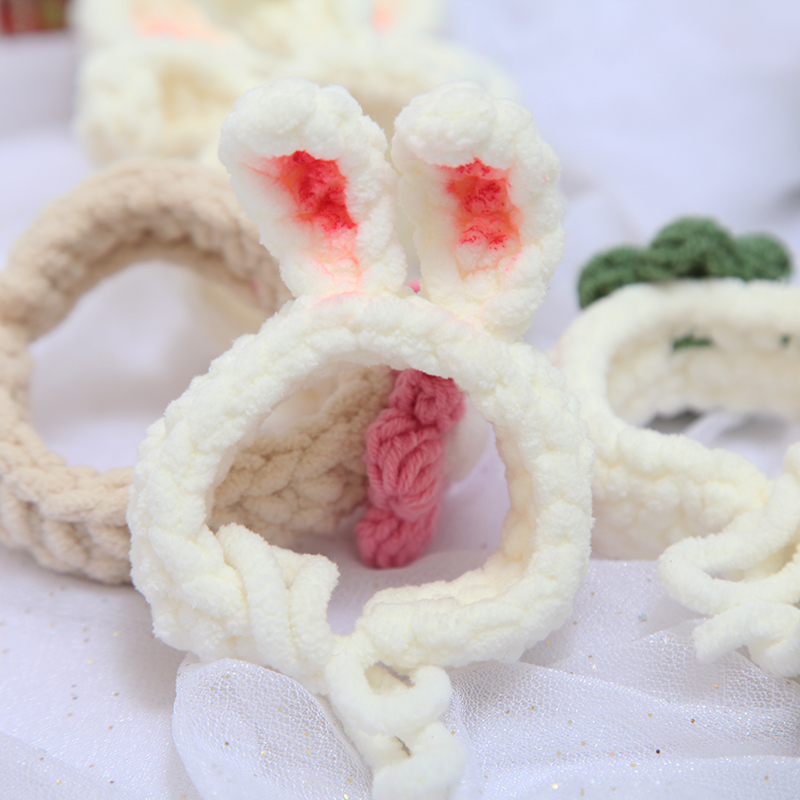 针织小熊手环毛线编织diy手工手工制制作礼物毛线