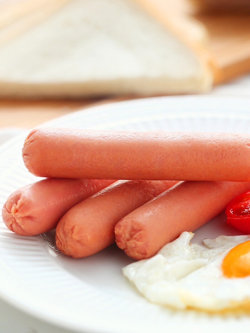 金锣健食低脂香肠5袋健身身轻食可代餐非鸡胸包装即食肠类