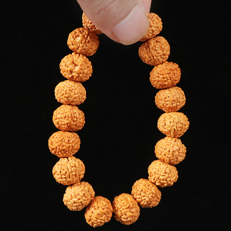 尼泊尔小金刚菩提提手男女七瓣9瓣飞碟手链单圈佛珠