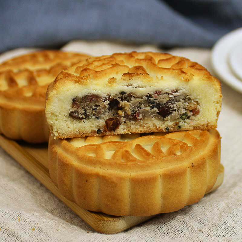 东北老式中秋五仁月饼酥皮枣泥馅京传统手工月饼