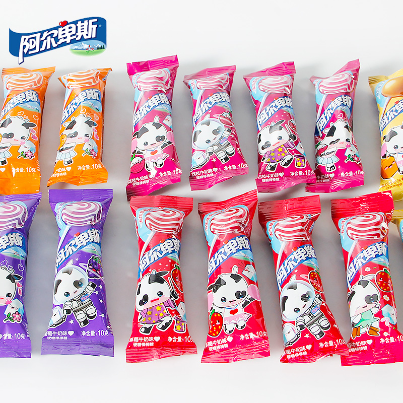 阿尔卑斯棒棒糖80支条装网红创意儿童零食喜糖糖果糖果
